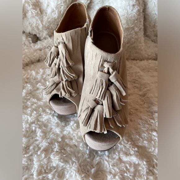 Le château suede wedge heel 6.5 - Picture 10 of 12